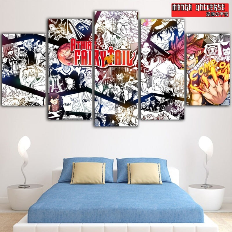 TABLEAU FAIRY TAIL NOIR/BLANC - Petit / Sans Cadre