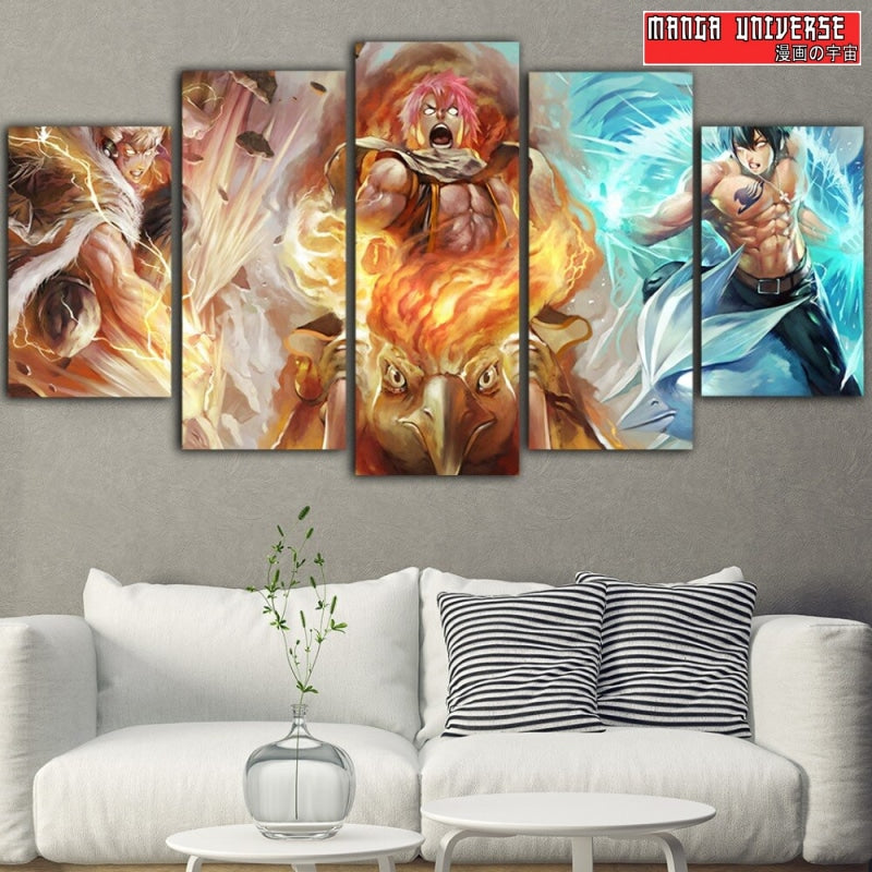 TABLEAU FAIRY TAIL TRIO - Petit / Sans Cadre