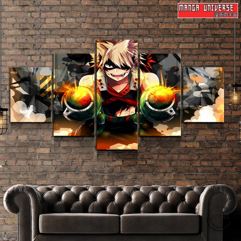 TABLEAU MY HERO ACADEMIA BAKUGO - Petit / Sans Cadre