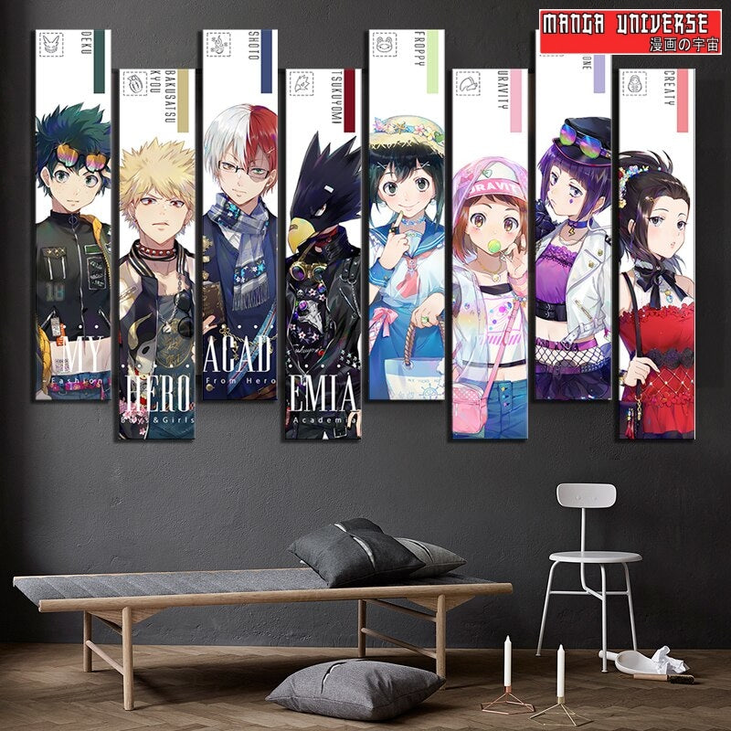TABLEAU MY HERO ACADEMIA - Moyen / Sans Cadre
