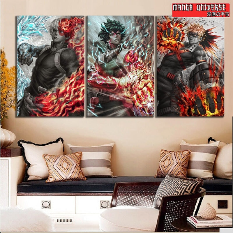 TABLEAU MY HERO ACADEMIA SUPER-EQUIPE - Petit / Sans Cadre