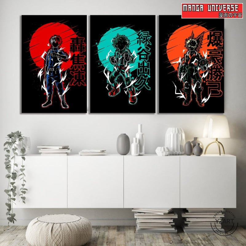 TABLEAU MY HERO ACADEMIA SUPER-EQUIPE - Petit / Sans Cadre