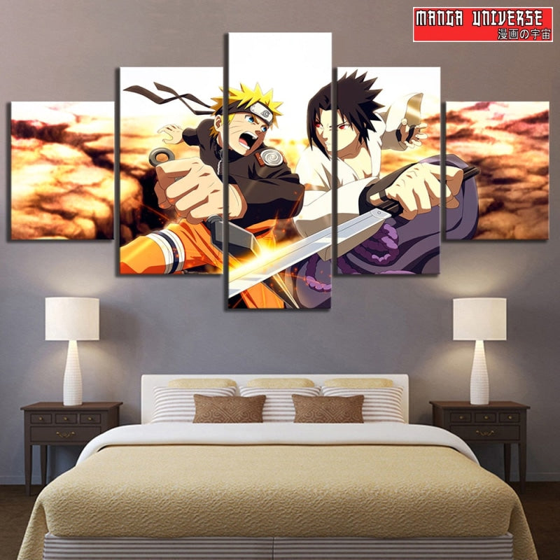 TABLEAU NARUTO SASUKE - Moyen / Sans Cadre