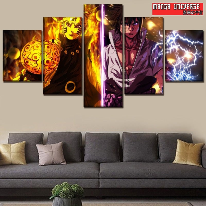 Tableau naruto sasuke - Petit / Sans cadre