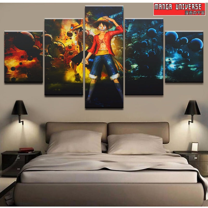 Tableau one piece monkey de luffy - Petit / Sans cadre