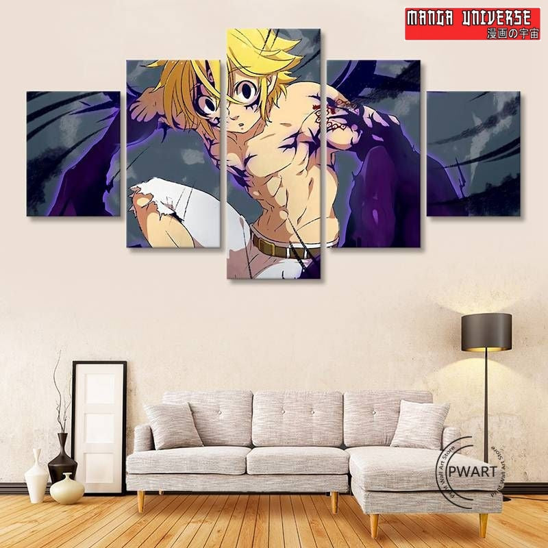 TABLEAU SEVEN DEADLY SINS MELIODAS DEMON - Petit / Sans 