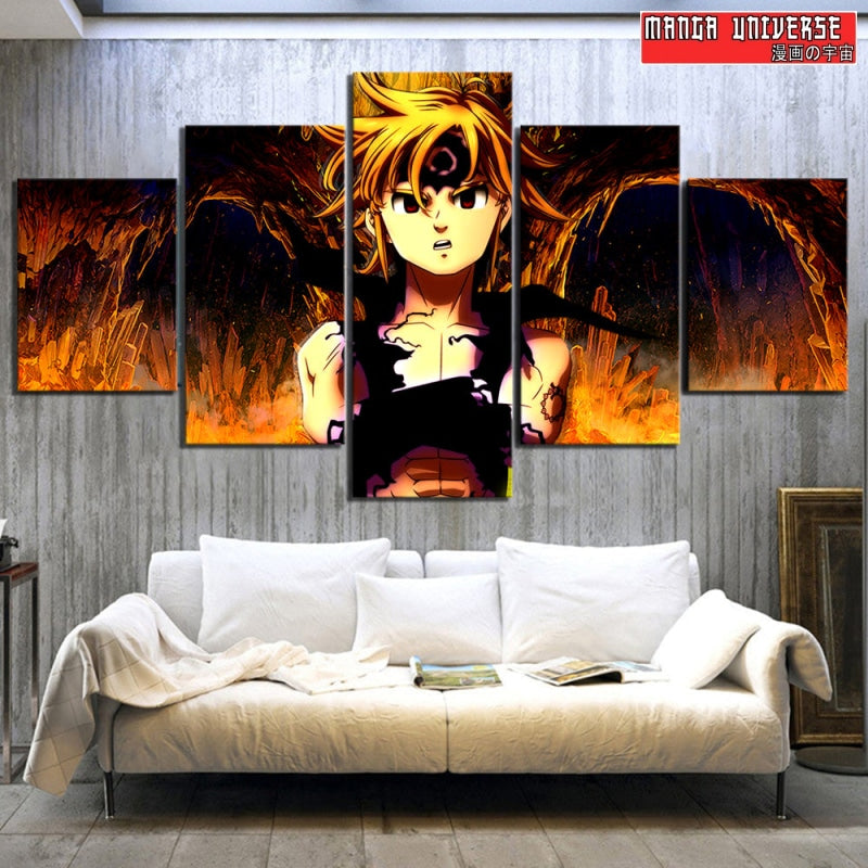 Tableau seven deadly sins meliodas - Petit / Sans cadre