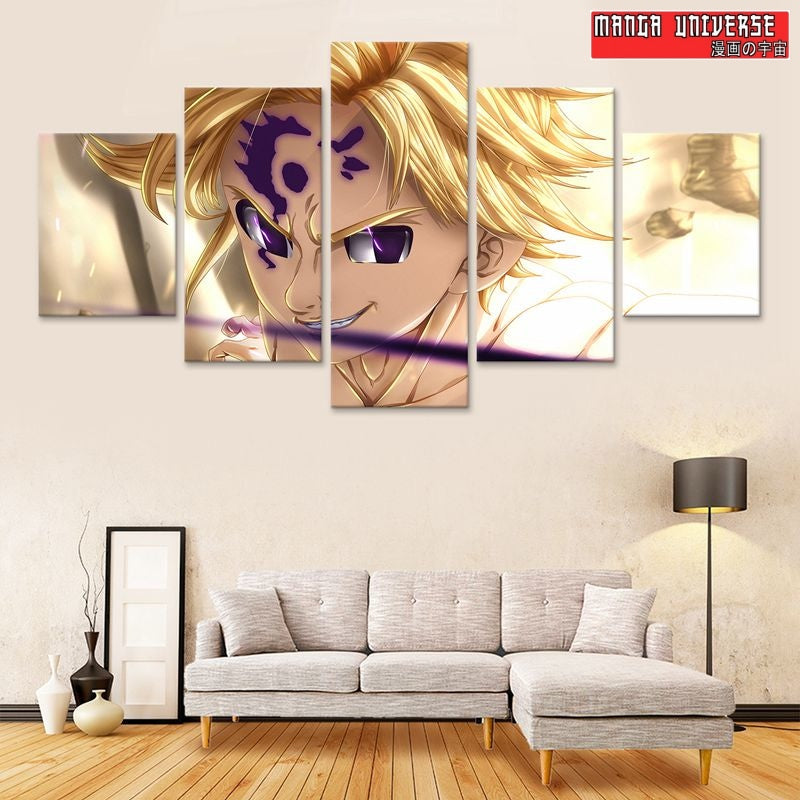 TABLEAU SEVEN DEADLY SINS MELIODAS - Petit / Sans Cadre
