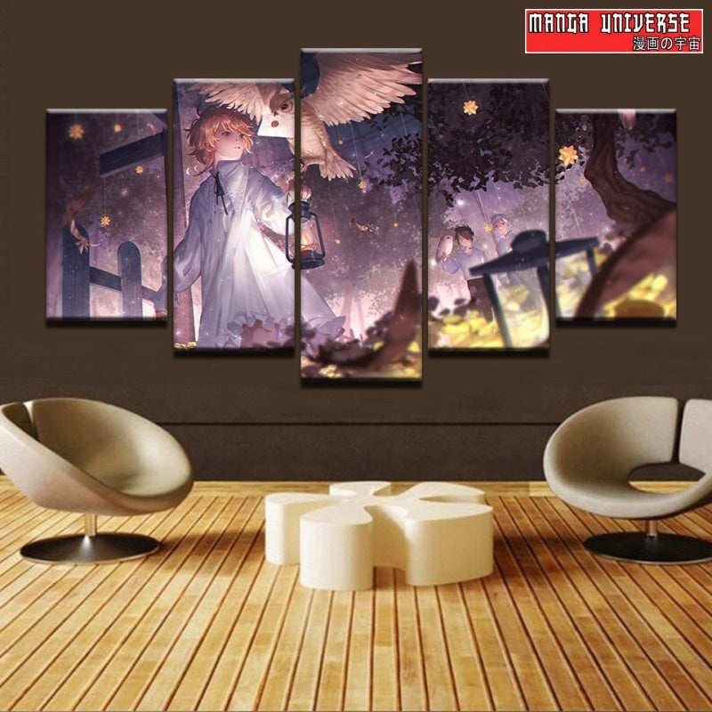 TABLEAU THE PROMISED NEVERLAND Emma en pleine nuit - Petit /