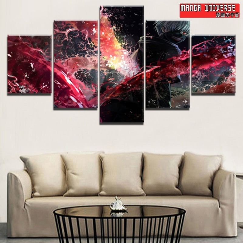 TABLEAU TOKYO GHOUL KEN KANEKI OMBRE - Petit / Sans Cadre